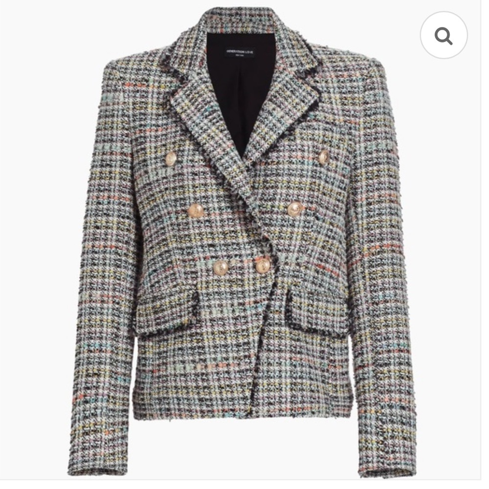 Women's Multicolor Tweed Jacket